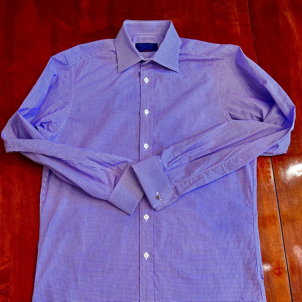 Men’s luxury British button down dress shirt - Picture 3 of 4
